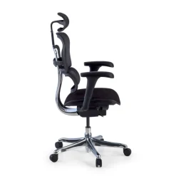 Sedia Ergonomica Ergohuman V2, seduta imbottita, struttura nera