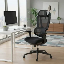 Sedia ergonomica Essenza, braccioli 3D, supporto lombare regolabile