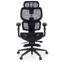 Sedia ergonomica Every, con poggiapiedi estraibile, rete