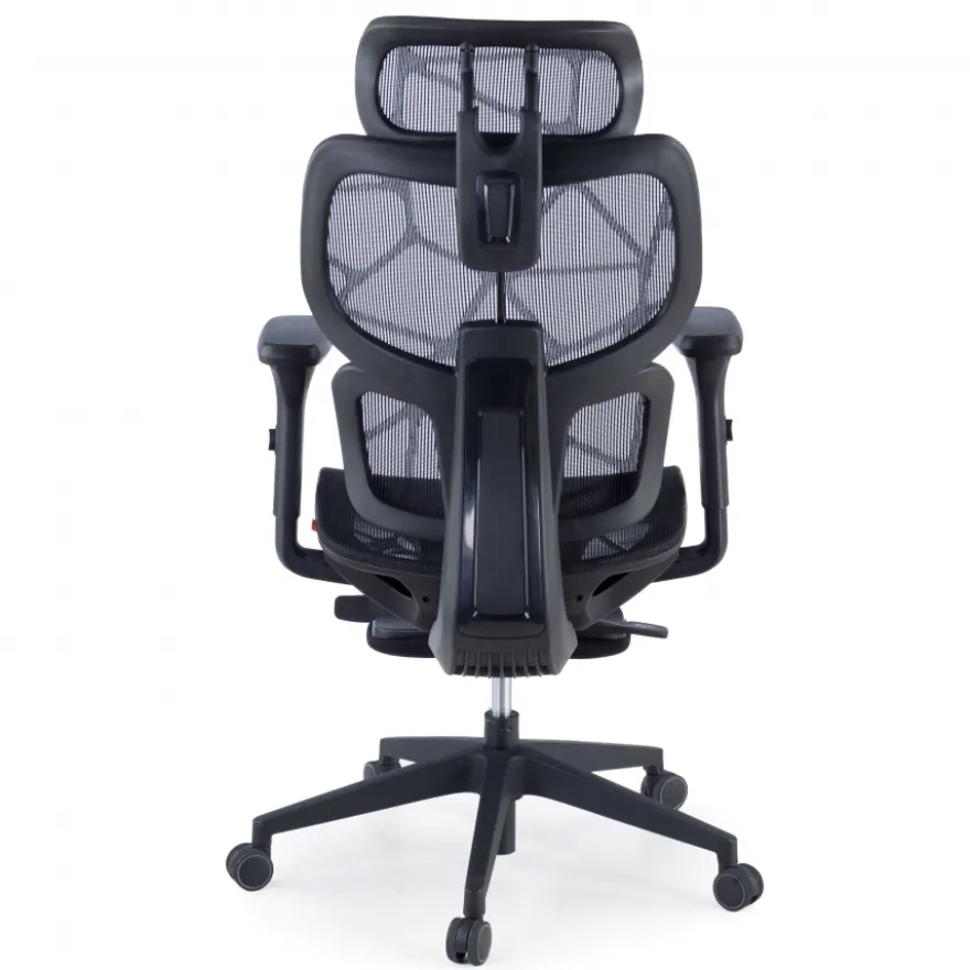 Sedia ergonomica Every, con poggiapiedi estraibile, rete