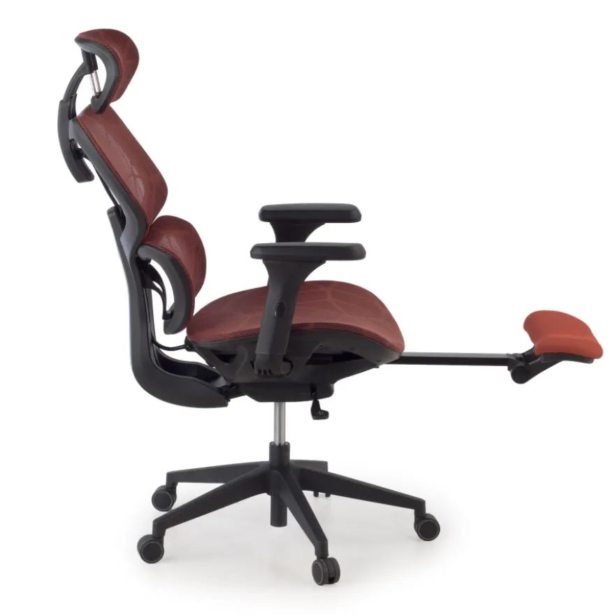 Sedia ergonomica Every, con poggiapiedi estraibile, rete