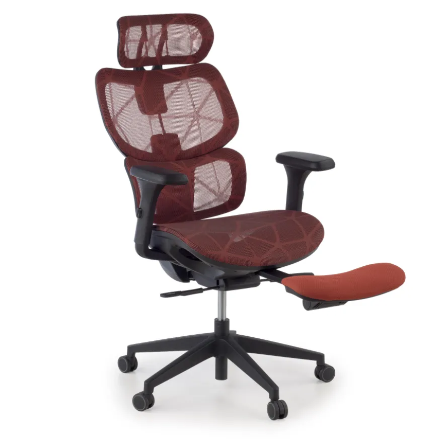Sedia ergonomica Every, con poggiapiedi estraibile, rete