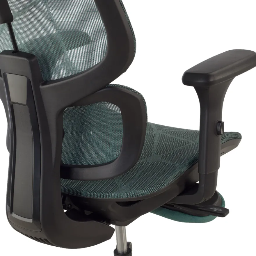 Sedia ergonomica Every, con poggiapiedi estraibile, rete