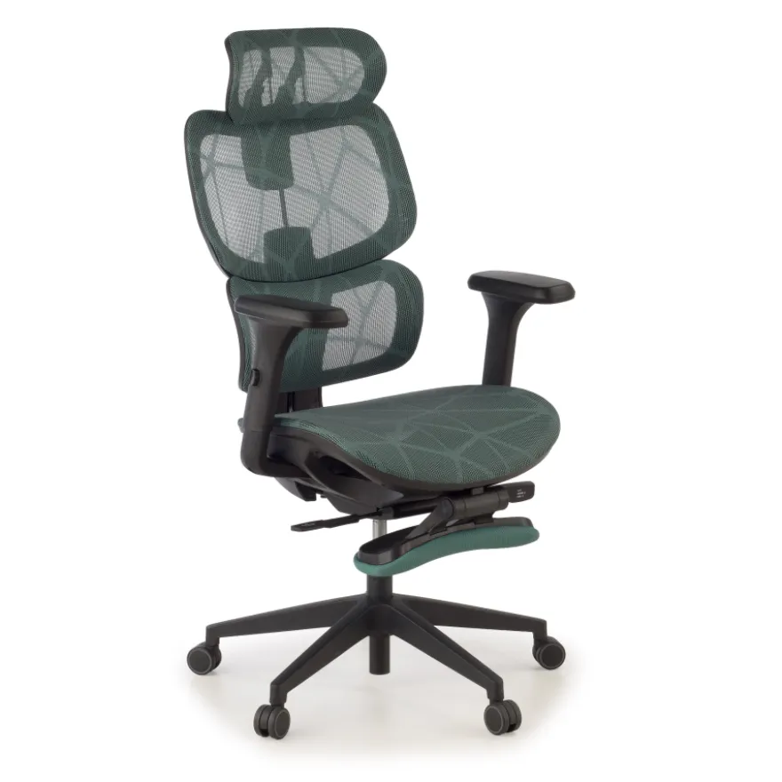 Sedia ergonomica Every, con poggiapiedi estraibile, rete