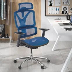 Sedia Ergonomica Focus, Struttura in alluminio, Schienale Regolabile