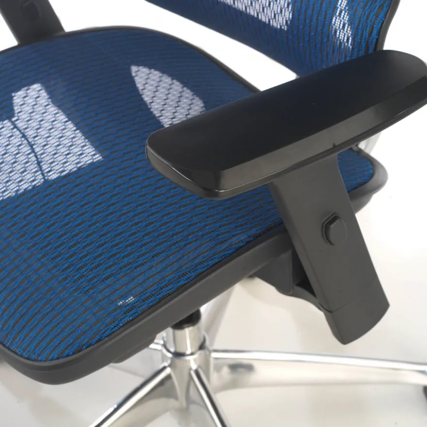 Sedia Ergonomica Focus, Struttura in alluminio, Schienale Regolabile
