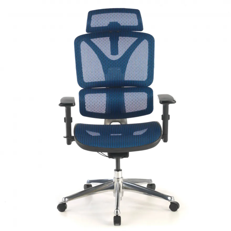 Sedia Ergonomica Focus, Struttura in alluminio, Schienale Regolabile