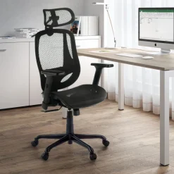Sedia Ergonomica Locktech, Supporto Lombare, Poggiatesta