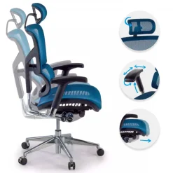 Sedia Ergonomica Next2, modello premium con poggiatesta
