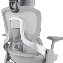 Sedia ergonomica ortopedica ZenPro, doppio schienale, struttura in alluminio