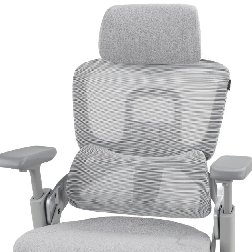 Sedia ergonomica ortopedica ZenPro, doppio schienale, struttura in alluminio