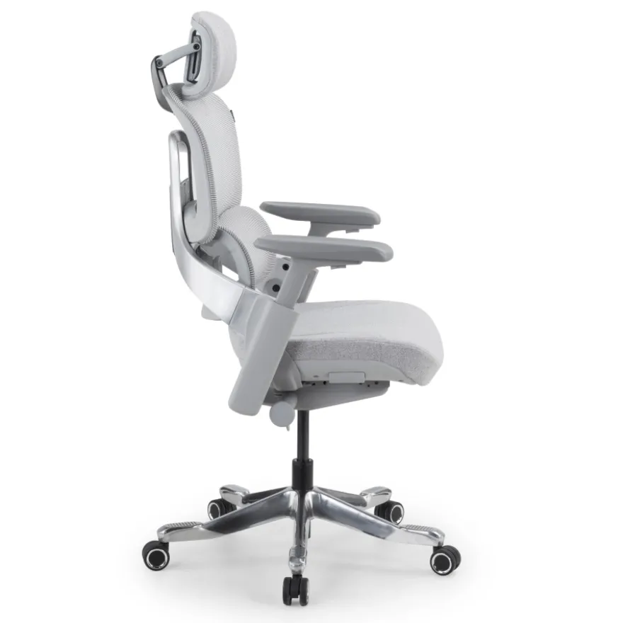Sedia ergonomica ortopedica ZenPro, doppio schienale, struttura in alluminio