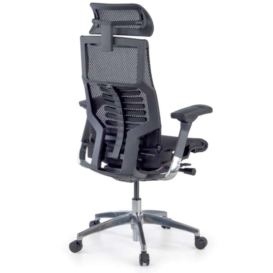 Sedia Ergonomica Pofit2, modello premium, struttura nera