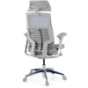 Sedia Ergonomica Pofit2, modello premium, struttura grigia