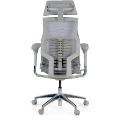 Sedia Ergonomica Pofit2, modello premium, struttura grigia