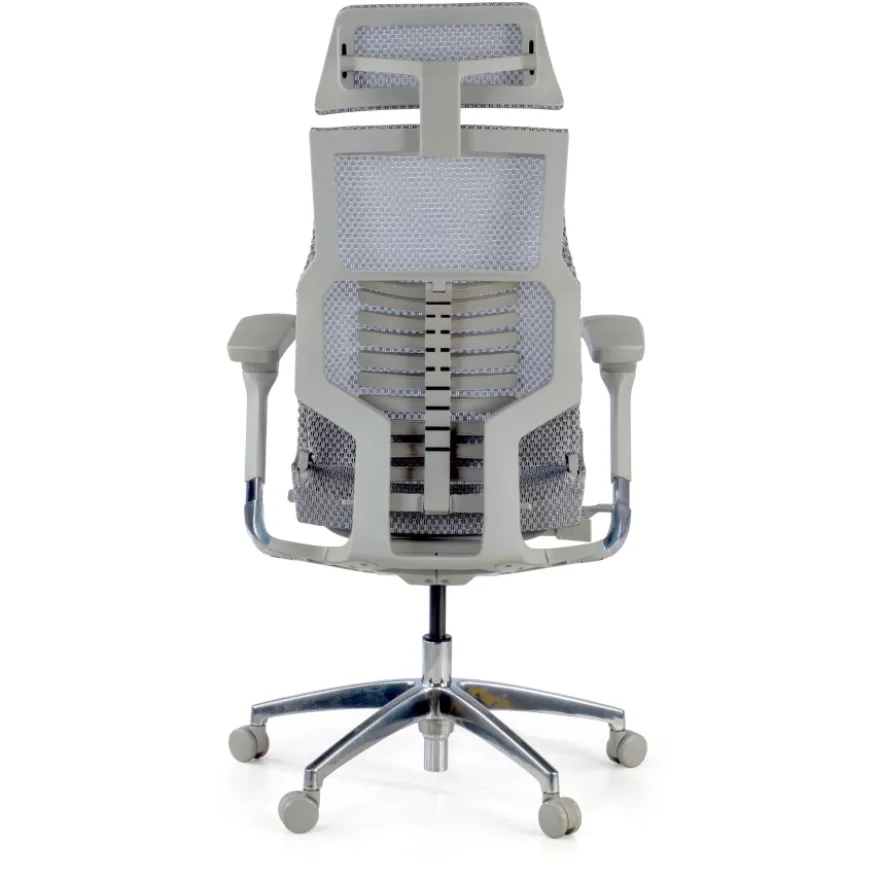 Sedia Ergonomica Pofit2, modello premium, struttura grigia