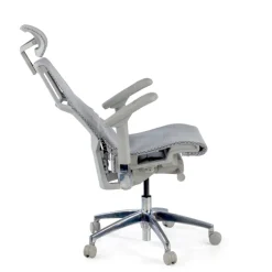 Sedia Ergonomica Pofit2, modello premium, struttura grigia