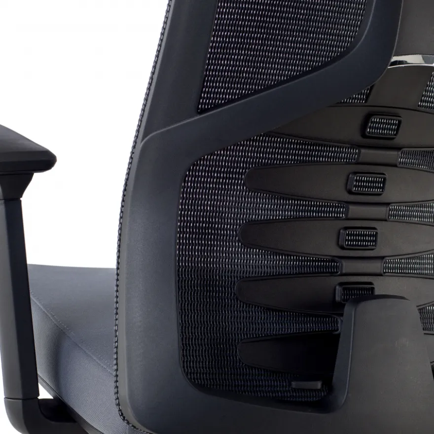 Sedia Ergonomica Quick, schienale bionico, braccioli regolabili