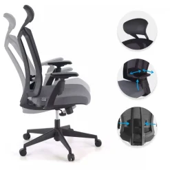 Sedia Ergonomica Ridley, poggiatesta, meccanismo sincronizzato