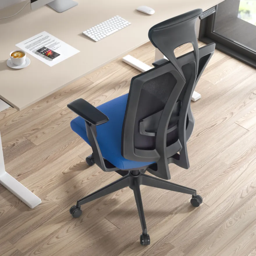 Sedia Ergonomica Ridley, poggiatesta, meccanismo sincronizzato