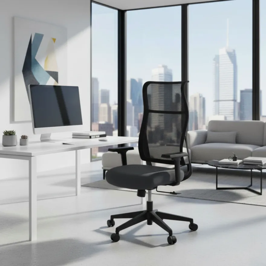 Sedia ergonomica Stay, schienale reclinabile, seduta imbottita