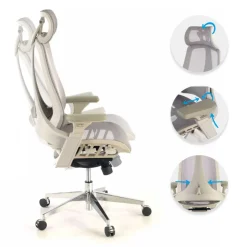 Sedia Ergonomica Thunder, premium, supporto lombare, rete