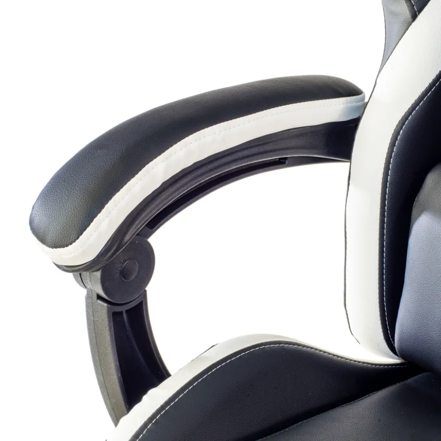 Sedia gamer Mist con braccioli ribaltabili, cuscino cervicale e lombare