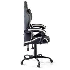 Sedia gamer Mist con braccioli ribaltabili, cuscino cervicale e lombare
