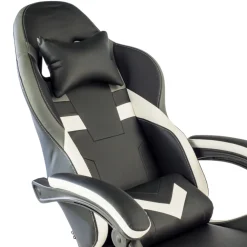 Sedia gamer Mist con braccioli ribaltabili, cuscino cervicale e lombare
