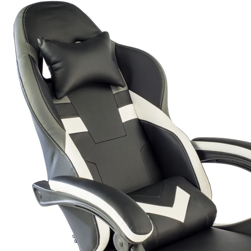 Sedia gamer Mist con braccioli ribaltabili, cuscino cervicale e lombare