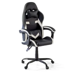 Sedia gamer Mist con braccioli ribaltabili, cuscino cervicale e lombare