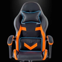 Sedia gamer Mist con braccioli ribaltabili, cuscino cervicale e lombare
