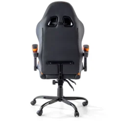Sedia gamer Mist con braccioli ribaltabili, cuscino cervicale e lombare