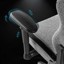 Sedia gaming con massaggio Vital, tessuto traspirante, braccioli ribaltabili