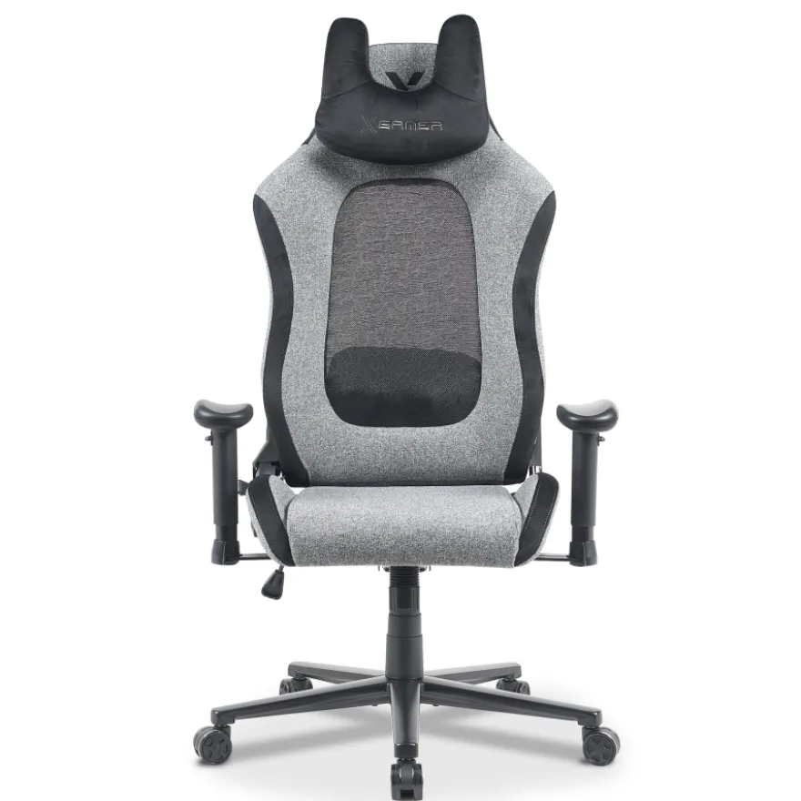 Sedia gaming con massaggio Vital, tessuto traspirante, braccioli ribaltabili
