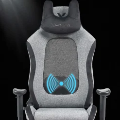 Sedia gaming con massaggio Vital, tessuto traspirante, braccioli ribaltabili