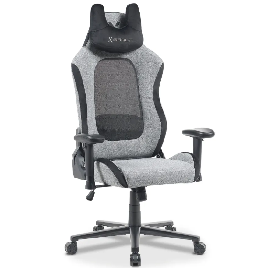 Sedia gaming con massaggio Vital, tessuto traspirante, braccioli ribaltabili