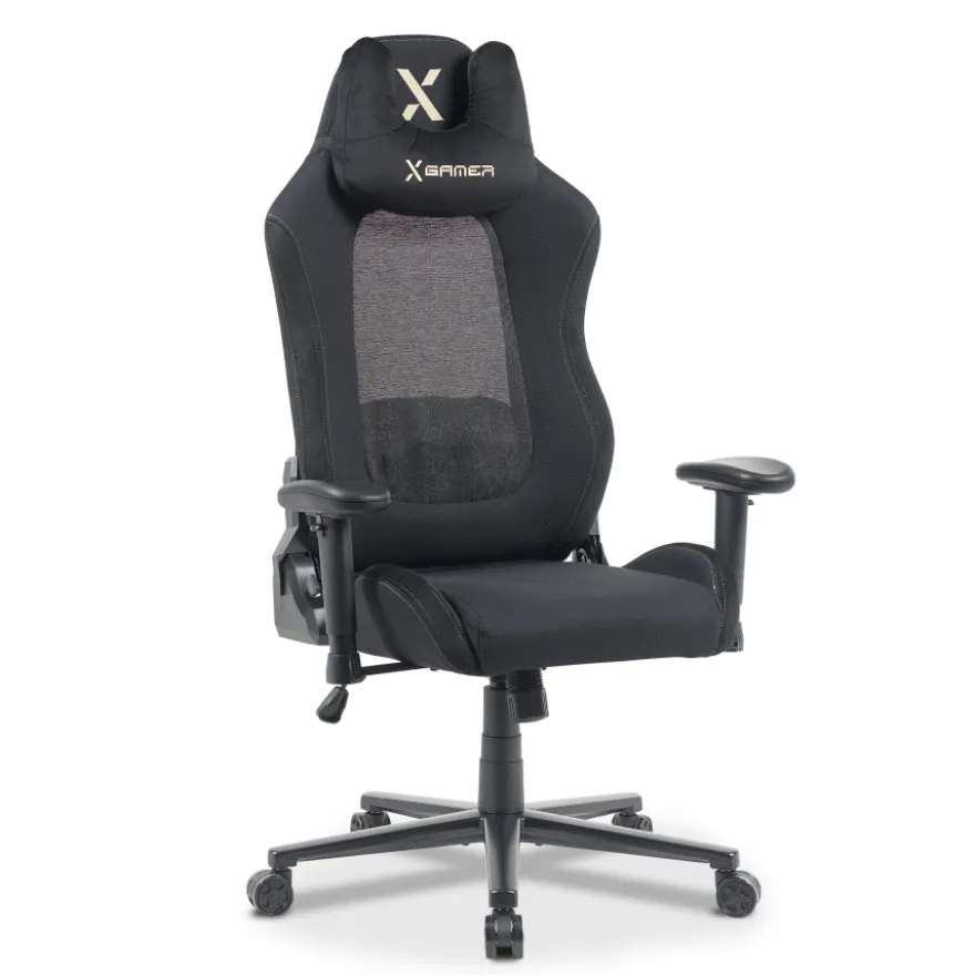 Sedia gaming con massaggio Vital, tessuto traspirante, braccioli ribaltabili