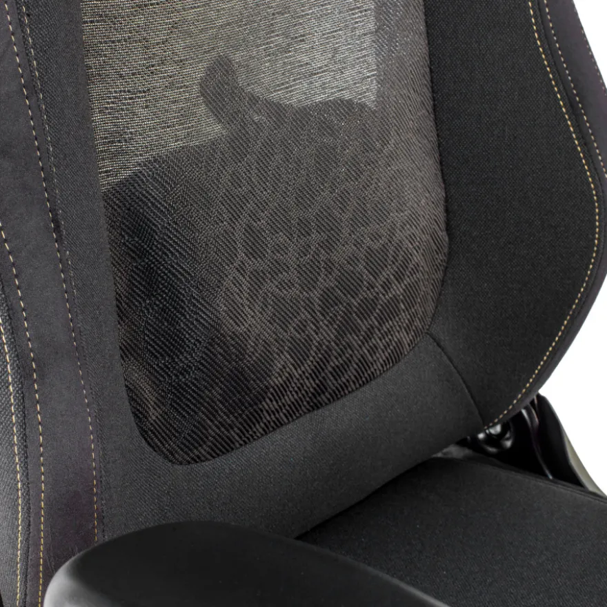 Sedia gaming con massaggio Vital, tessuto traspirante, braccioli ribaltabili