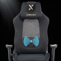 Sedia gaming con massaggio Vital, tessuto traspirante, braccioli ribaltabili