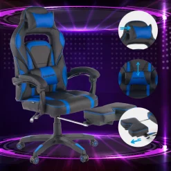 Sedia Gaming con Poggiapiedi Logan, braccioli sincronizzati