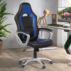 Sedia Gaming Dakar, design sportivo, braccioli, 8 ore