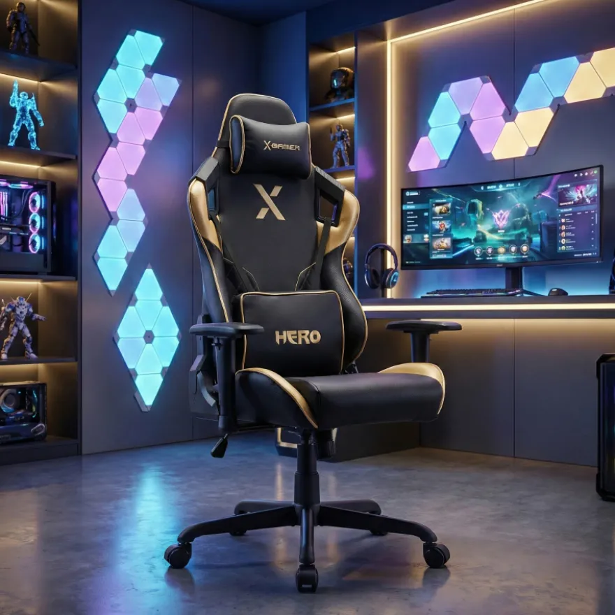 Sedia Gaming Hero, cuscino lombare e cervicale