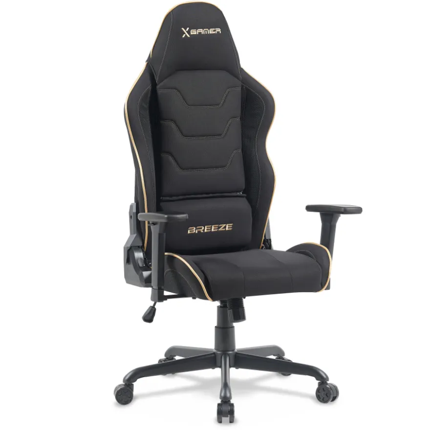 Sedia gaming in tessuto traspirante Breeze, con meccanismo basculante