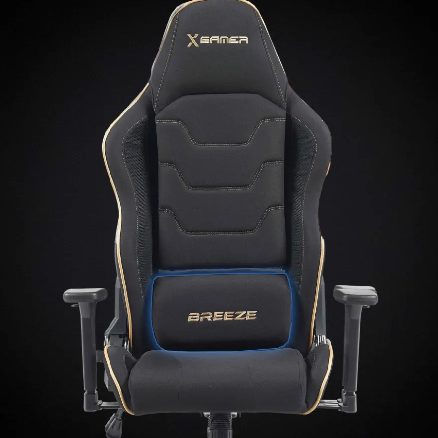 Sedia gaming in tessuto traspirante Breeze, con meccanismo basculante