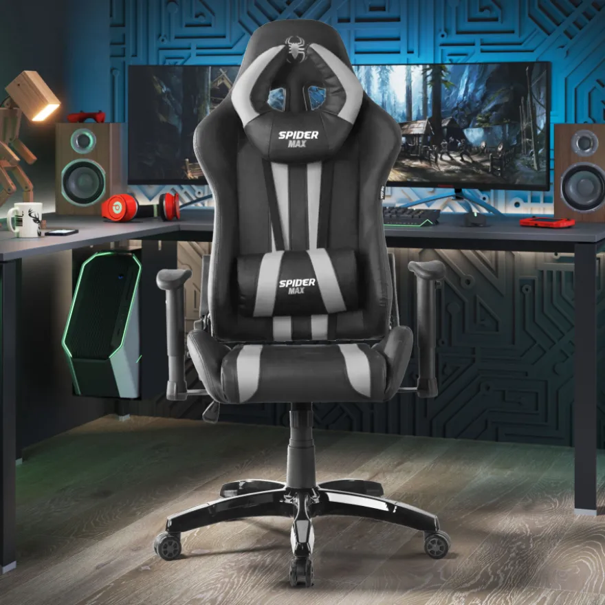 Sedia Gaming Spider, Cuscino Lombare e Cervicale