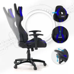 Sedia Gaming Spider, Cuscino Lombare e Cervicale