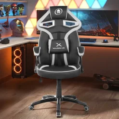 Sedia Gaming Warrior supporto lombare, imbottita