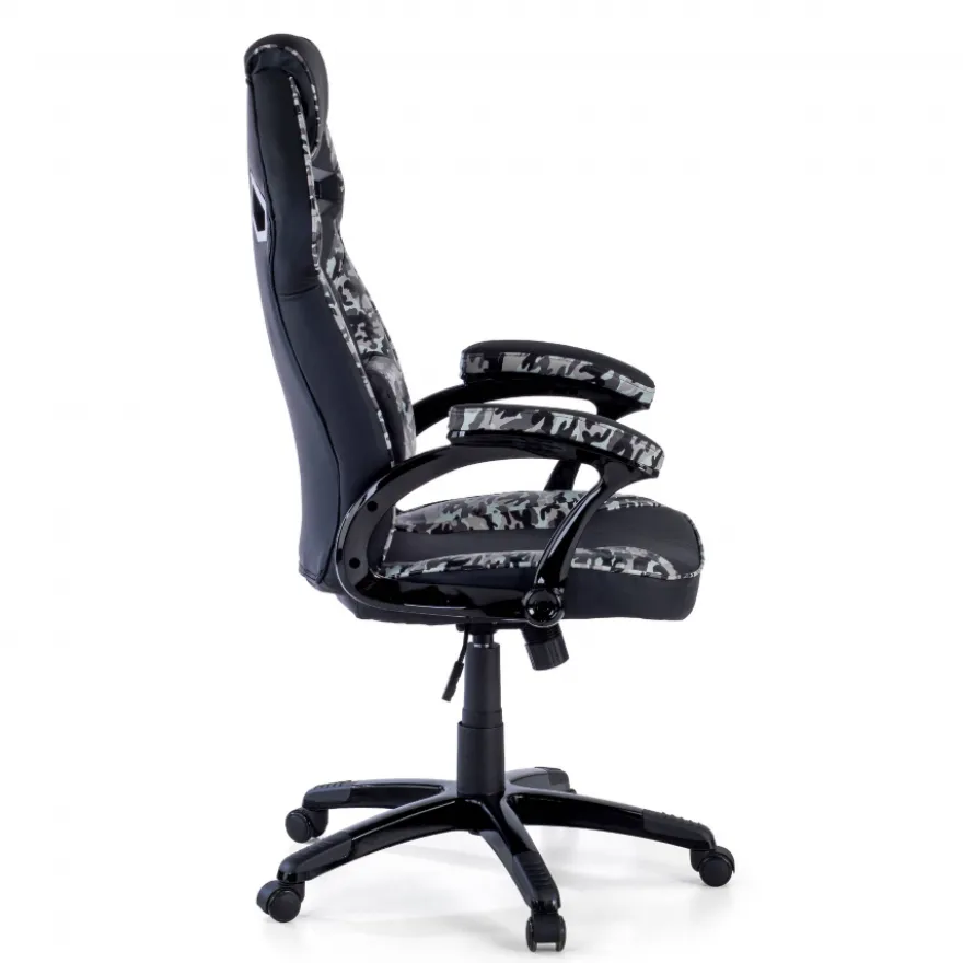Sedia Gaming Warrior supporto lombare, mimetica