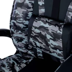 Sedia Gaming Warrior supporto lombare, mimetica